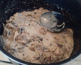 Foto del paso 9 de la receta: Pollo en salsa de champiñones y tocino😘💖