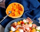 Une image de l'étape 4 de Salade Billes de Melon Serano.