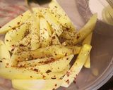 A picture of step 1 of Potato wedges.