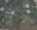 A picture of step 8 of Pappadelle Pasta with Asparagus, Saffron + Peas.