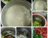 A picture of step 1 of Onion fried rice.