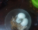 Foto del paso 2 de la receta: Minicanelones rellenos de pollo asado, carne picada y huevo duro