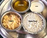 A picture of step 1 of Iron Rich Bajra Sukhdi - Bajra Gurpapdi - Pearl Millet Jaggery Barfi.