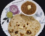 A picture of step 4 of Dal Makhni.
