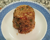 Foto del paso 9 de la receta: Ternera con arroz basmati frito y doble pimiento