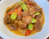 Foto langkah ke 5 dari resep Sambal Goreng Tempe Cecek Pete.