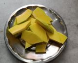 A picture of step 1 of Pumpkin Masala Fry.