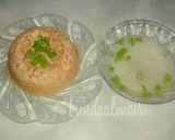 Foto langkah ke 5 dari resep Nasi tim ayam jamur fav. Mamaku.