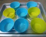 A picture of step 3 of Egg less Muffins.