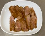 A picture of step 1 of Japanese Beef Sushi.