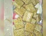 A picture of step 4 of Sesame chikki.