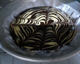 A picture of step 8 of Zebra Cake.