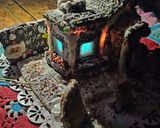 Foto del paso 12 de la receta: Mi casita de jengibre, chocolate y glasé!!🏠🎄🎄🎇
