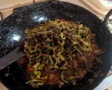 A picture of step 10 of Pyaaz Karele.
