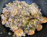 A picture of step 8 of Prawn and Veggie Fried Rice.