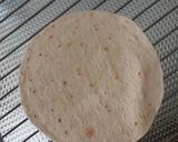 A picture of step 5 of Vegetarian Pizza on a Corn Tortilla Crust.