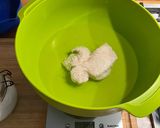 A picture of step 2 of Sourdough pizza.