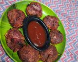 A picture of step 7 of Beetroot tikki.