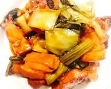 Hình bước làm 3 của món Ba chỉ kho dưa cải chua