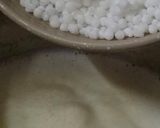 A picture of step 2 of Sabudana jaggery kheer.