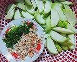 Hình bước làm 2 của món Canh mướp nấu lạc