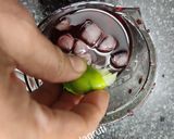 A picture of step 3 of Strawberry Relish with Strawberry Hearts.