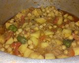 A picture of step 3 of White Chana Biryani.
