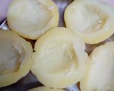 A picture of step 1 of Paneer chilli potatoes cups.