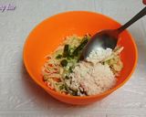 Foto langkah ke 4 dari resep Telur ceplok bakwan sayur.