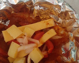 Foto del paso 4 de la receta: Filete empapelado relleno de pimientos
