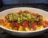 A picture of step 4 of Spicy veggie nachos.