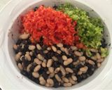 Foto del paso 2 de la receta: Blanco y negro con semillas