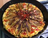 Une image de l'étape 17 de Flan d'endives caramélisées aux tomates, poivron, jambon cru et fromage frais.