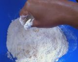 A picture of step 2 of Cinnamon lemon zest mandazi *sugar free*.