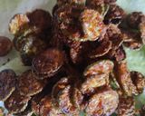 A picture of step 4 of Achari Ivy gourd crisp.