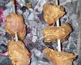 A picture of step 5 of Chicken Angara kabab.
