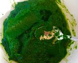A picture of step 2 of Spinach Paratha (palak ka paratha).