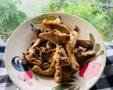 รูปขั้นตอนการทำที่ 2 ของ หมูทอดมะแขว่น🥩🧄🫚Fried Pork with Garlic and Sichuan Pepper🧄🌶️