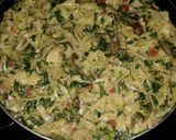 A picture of step 7 of Chicken Florentine.
