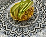 Foto del paso 4 de la receta: Tortita de patatas con aguacate, salmón y huevo poché
