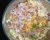 A picture of step 3 of Onion Jowar Atta Pakoda.