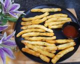 A picture of step 6 of Potato Sooji Fingers.