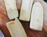 Foto del paso 2 de la receta: Relleno de calabacín acompañado con arroz blanco