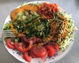 Une image de l'étape 3 de Salade composée sauce au curcuma.