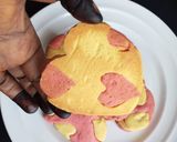 A picture of step 8 of Heart polkadot cookies.