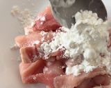 A picture of step 1 of Sweet and spicy crispy pork.