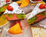 A picture of step 5 of Rainbow Cake.