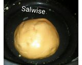 A picture of step 5 of Nakiya(rice snack).