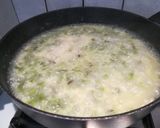 A picture of step 3 of Risotto with Asparagus and Gorgonzola.