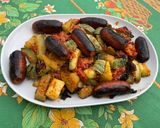 Une image de l'étape 17 de Minis chorizos grillés aux tomates et courgette ronde.